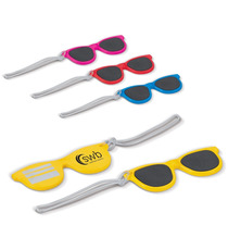 Etiquettes de bagages personnalisées en forme de lunettes de soleil