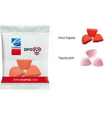 Bonbon publicitaire personnalisé HARIBO fraise Tagada Pink