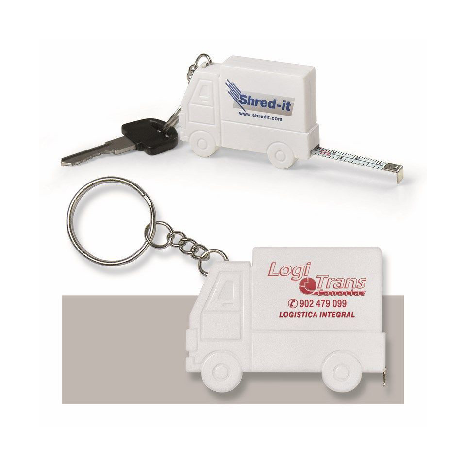Porte clés personnalisable mètre ruban express camion