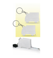 Porte clés personnalisable mètre ruban express camion 1 mètre