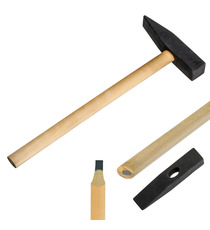 Crayon papier publicitaire outil marteau avec gomme Hammer