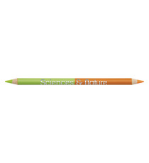 Crayon fluo publicitaire Bi-couleur vernis fluo/fluo
