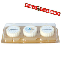 3 Chocolats personnalisés imprimés quadri Barry Callebaut