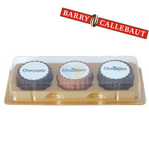 3 Chocolats personnalisés imprimés quadri Barry Callebaut
