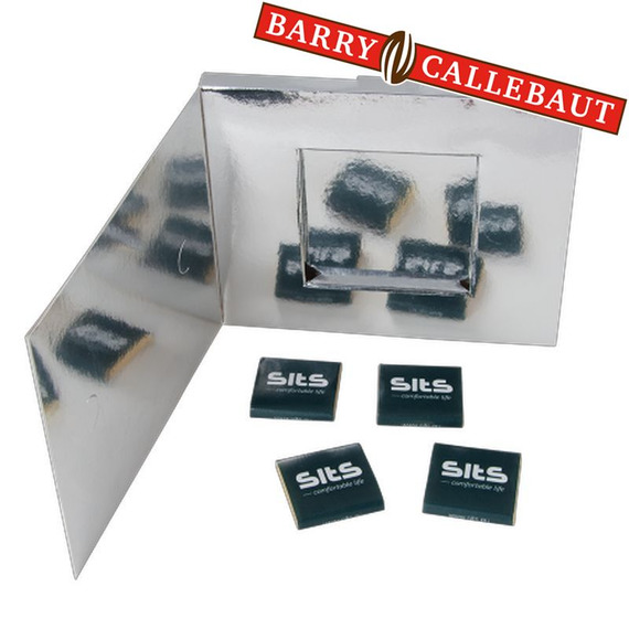 Coffret 4 napolitains personnalisables marque Barry Callebaut