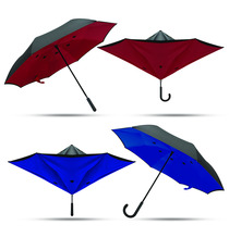 Parapluie publicitaire reverse