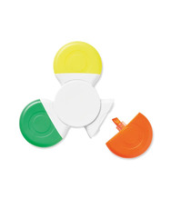 Surligneur publicitaire hand spinner 3 couleurs