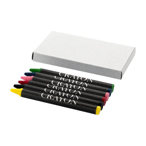 Crayons publicitaires gras 6 pièces express
