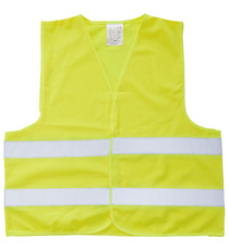 Gilet publicitaire de sécurité avec bandes fluorescentes express