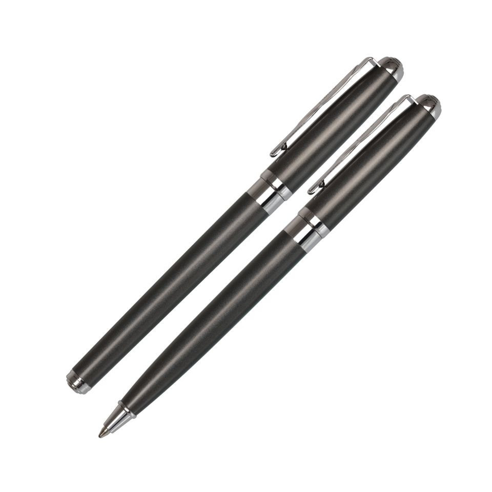 Parure De Stylos Pierre Cardin Neufs Sans Emballage - Stylos Métal Doré Et Argenté