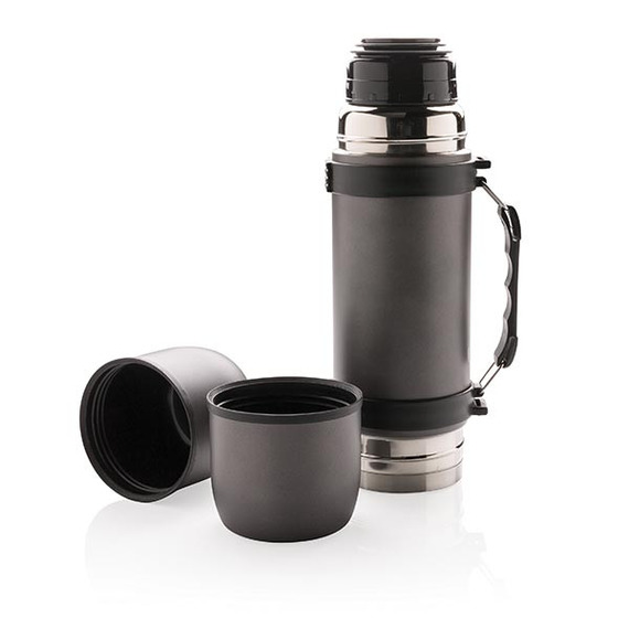 Bouteille isotherme avec 2 tasses Swiss Peak publicitaire