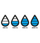 Bouteille de suivi d'hydratation publicitaire Aqua