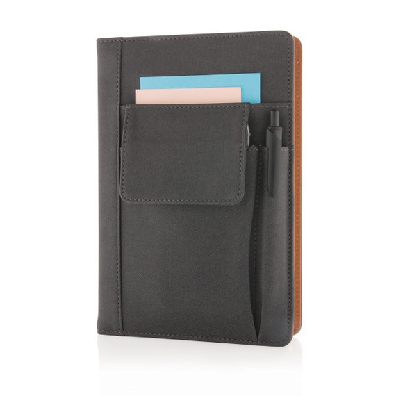 Carnet de notes publicitaire avec pochette pour téléphone