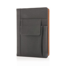 Carnet de notes publicitaire avec pochette pour téléphone