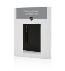 Carnet publicitaire de notes A5 avec stylo tactile Deluxe