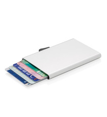 Porte-cartes en aluminium anti-RFID C-Secure publicitaire