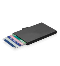 Porte-cartes en aluminium anti-RFID C-Secure publicitaire