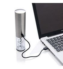 Tire-bouchon électrique publicitaire rechargeable USB