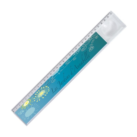 Règle personnalisée avec insert papier et loupe 31 cm Règle personnalisée avec insert papier et loupe 31 cm