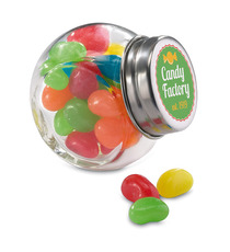 Bonbons dans bocal en verre personnalisé epxress Beandy