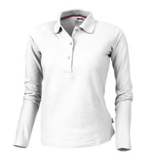 Polo personnalisable manches longues femme Point