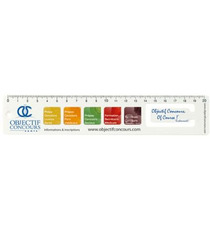 Règle publicitaire personnalisée sur mesure PVC souple 21 cm
