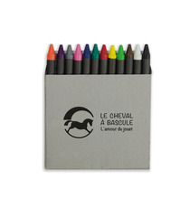 Set de 12 crayons gras personnalisé express