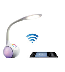 Lampe LED enceinte compatible Bluetooth® publicitaire