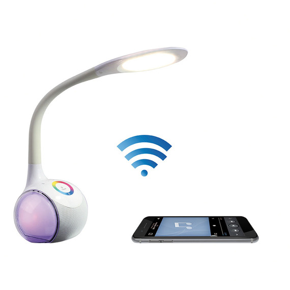 Lampe LED enceinte compatible Bluetooth® publicitaire Lampe LED enceinte compatible Bluetooth® publicitaire
