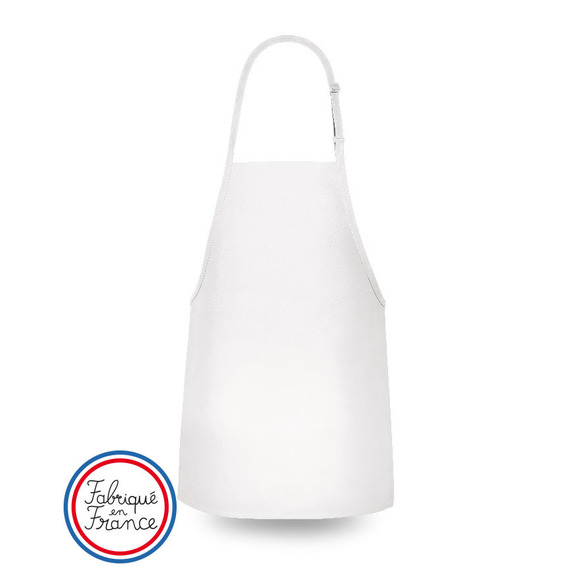 Tablier de cuisine personnalisable, rouge, fabriqué en France