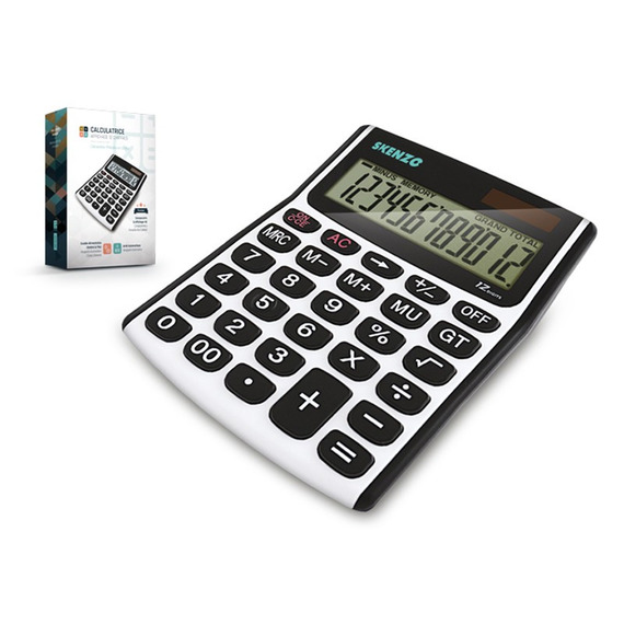 Calculatrice solaire personnalisée quadri 12 chiffres