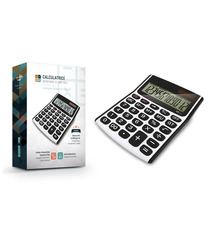 Calculatrice solaire personnalisée quadri 12 chiffres