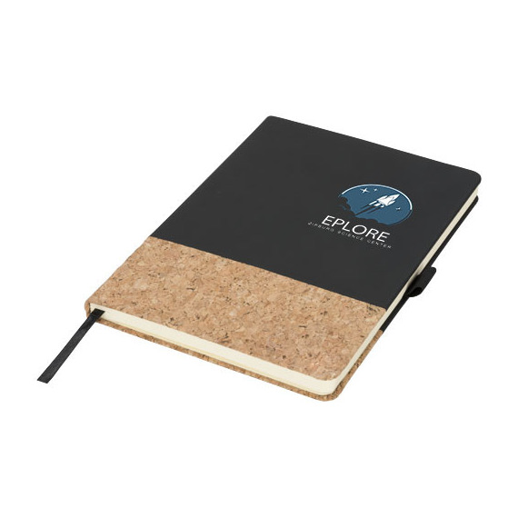 Carnet publicitaire de notes A5 thermo PU en liège Evora