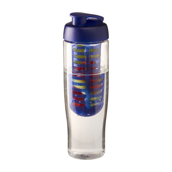Bouteille publicitaire de sport et infuseur H2O Tempo® 700 ml avec couvercle à clapet Bouteille publicitaire de sport et infuseur H2O Tempo® 700 ml avec couvercle à clapet
