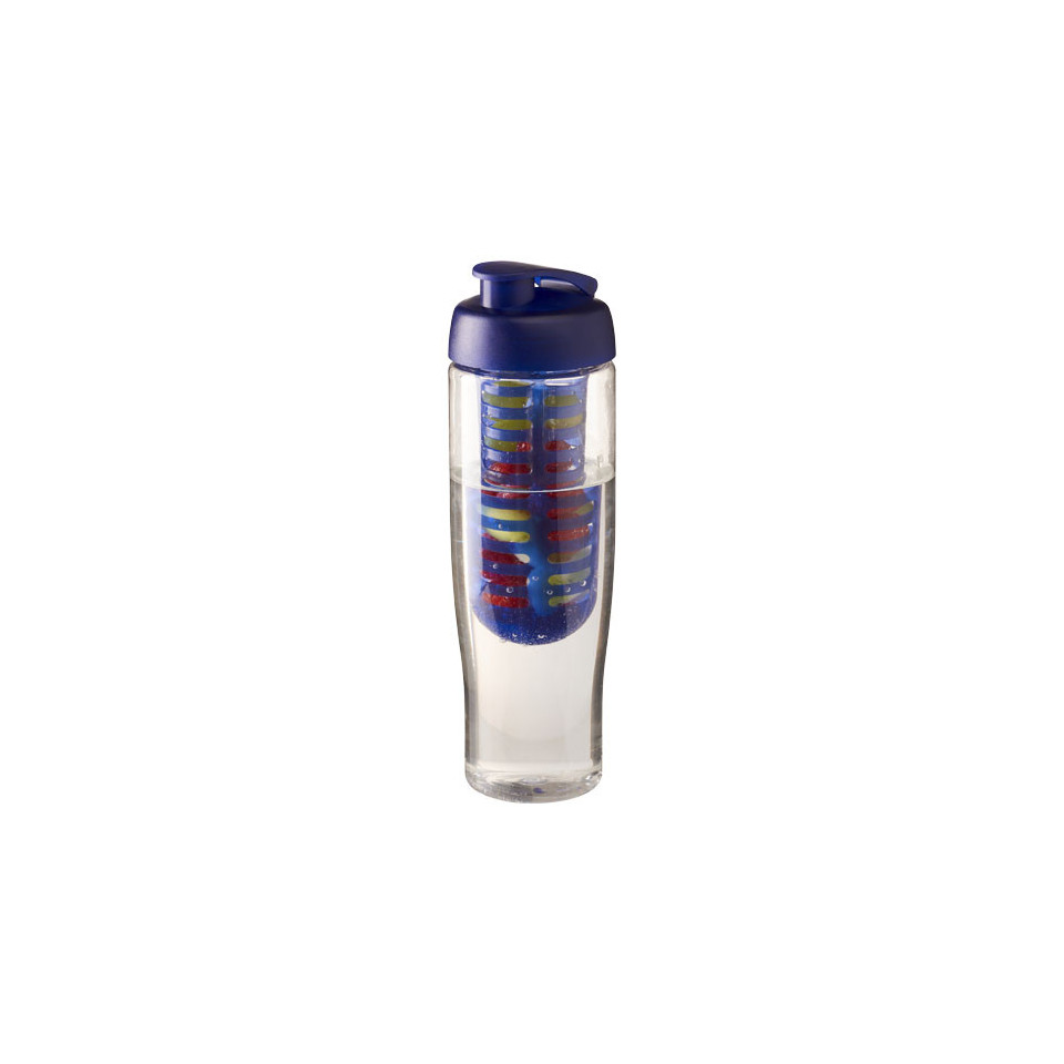 Bouteille publicitaire de sport et infuseur H2O Tempo® 700 ml avec couvercle à clapet