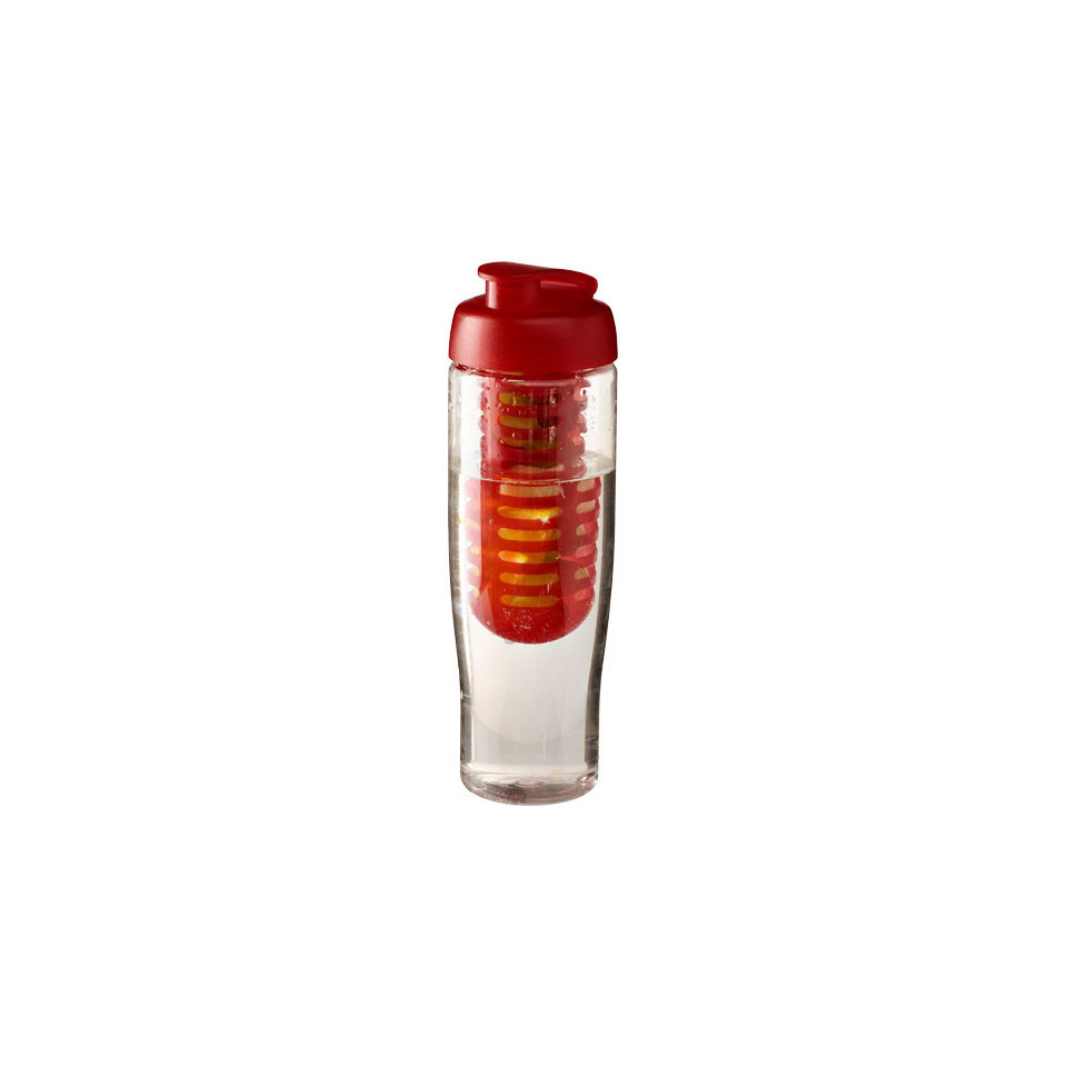 Bouteille publicitaire de sport et infuseur H2O Tempo® 700 ml avec couvercle à clapet
