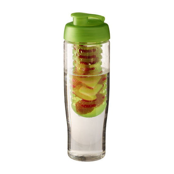Bouteille publicitaire de sport et infuseur H2O Tempo® 700 ml avec couvercle à clapet Bouteille publicitaire de sport et infuseur H2O Tempo® 700 ml avec couvercle à clapet