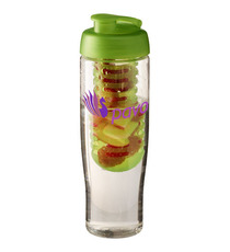 Bouteille publicitaire de sport et infuseur H2O Tempo® 700 ml avec couvercle à clapet Bouteille publicitaire de sport et infuseur H2O Tempo® 700 ml avec couvercle à clapet