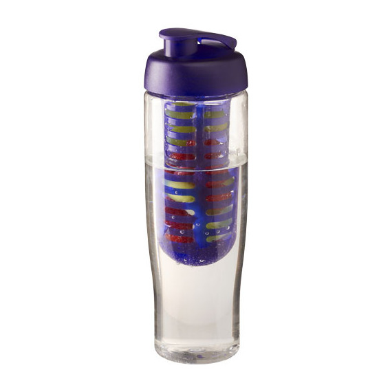 Bouteille publicitaire de sport et infuseur H2O Tempo® 700 ml avec couvercle à clapet Bouteille publicitaire de sport et infuseur H2O Tempo® 700 ml avec couvercle à clapet