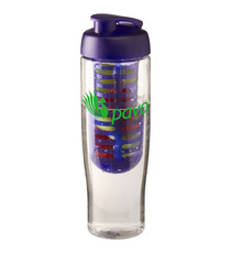 Bouteille publicitaire de sport et infuseur H2O Tempo® 700 ml avec couvercle à clapet Bouteille publicitaire de sport et infuseur H2O Tempo® 700 ml avec couvercle à clapet