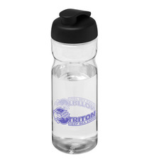 Bouteille publicitaire de sport H2O Base® 650 ml avec couvercle à clapet