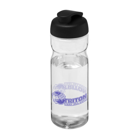 Bouteille publicitaire de sport H2O Base® 650 ml avec couvercle à clapet