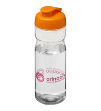 Bouteille publicitaire de sport H2O Base® 650 ml avec couvercle à clapet Bouteille publicitaire de sport H2O Base® 650 ml avec couvercle à clapet
