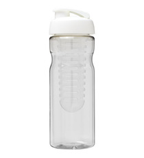 Bouteille publicitaire de sport et infuseur H2O Base® 650 ml avec couvercle à clapet