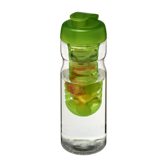 Bouteille publicitaire de sport et infuseur H2O Base® 650 ml avec couvercle à clapet Bouteille publicitaire de sport et infuseur H2O Base® 650 ml avec couvercle à clapet