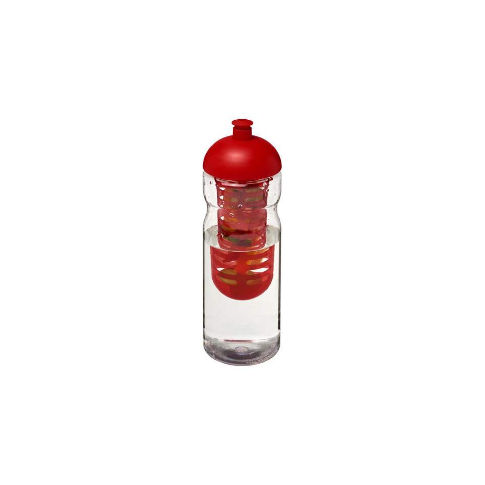 Bouteille publicitaire de sport et infuseur H2O Base® 650 ml avec couvercle dôme