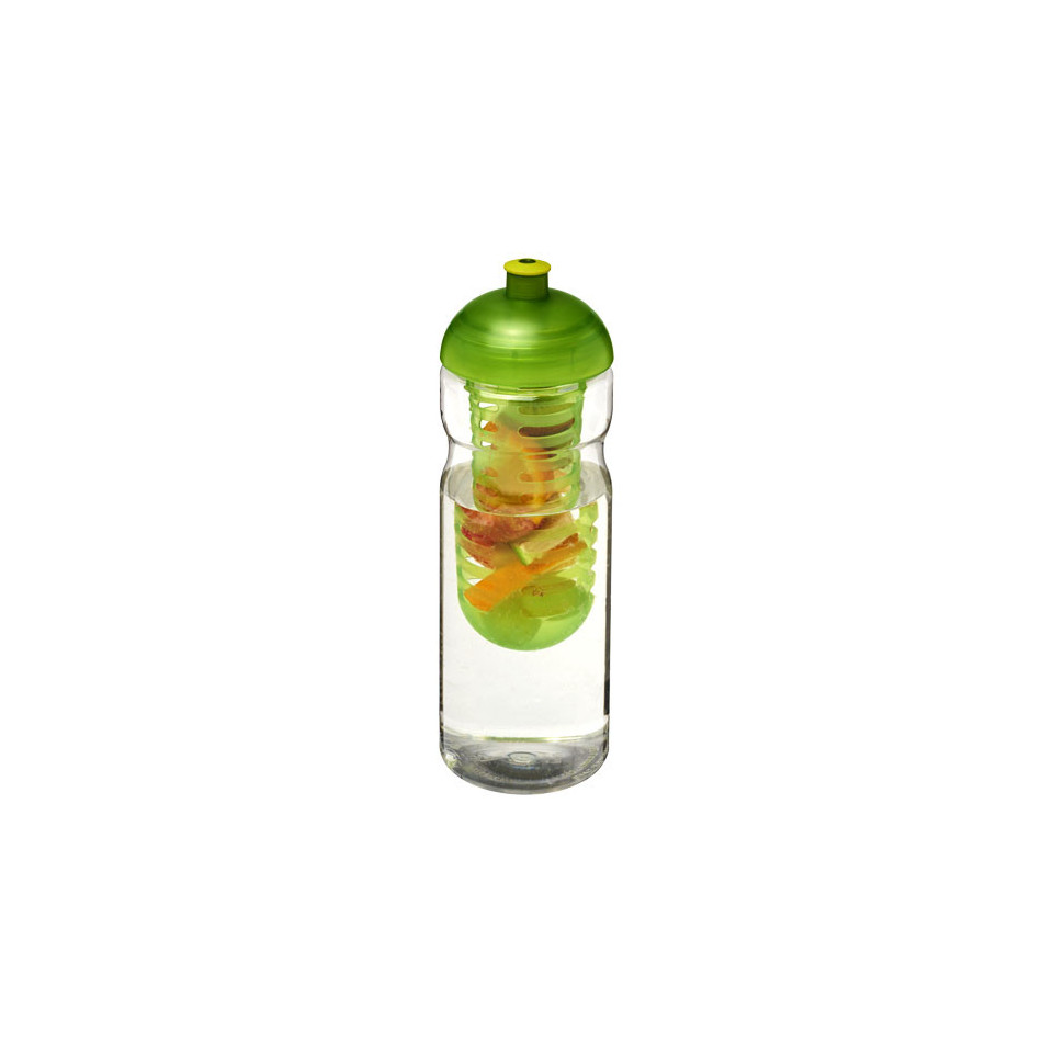 Bouteille publicitaire de sport et infuseur H2O Base® 650 ml avec couvercle dôme