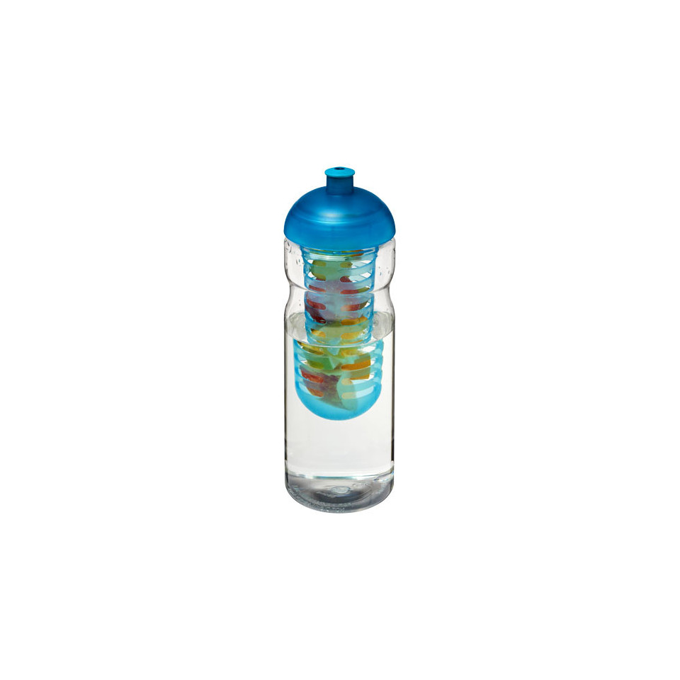 Bouteille publicitaire de sport et infuseur H2O Base® 650 ml avec couvercle dôme