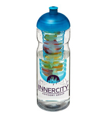 Bouteille publicitaire de sport et infuseur H2O Base® 650 ml avec couvercle dôme Bouteille publicitaire de sport et infuseur H2O Base® 650 ml avec couvercle dôme