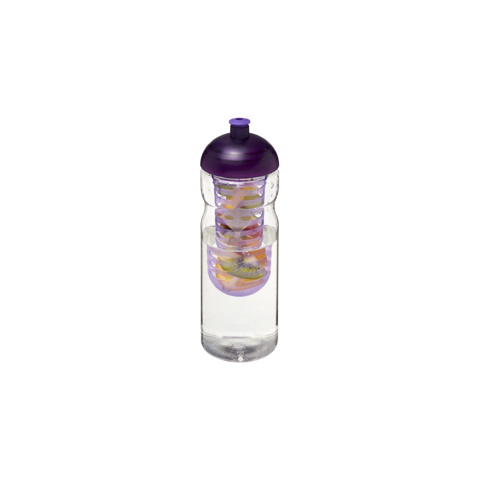 Bouteille publicitaire de sport et infuseur H2O Base® 650 ml avec couvercle dôme